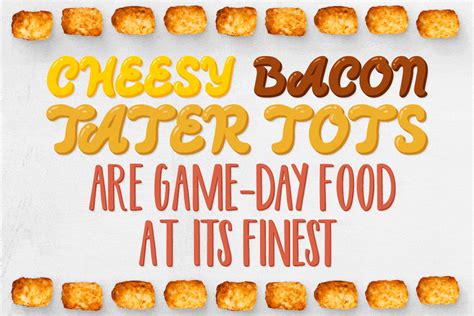 Cheesy Bacon Tater Tots Are Game-Day Food at Its Finest | Cheesy bacon, Tater tot, Game day food