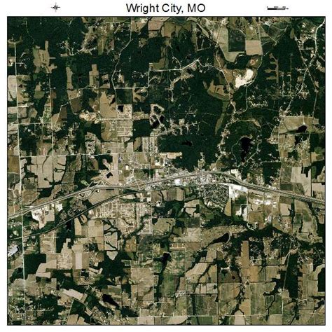 Aerial Photography Map of Wright City, MO Missouri