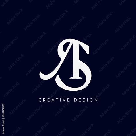 AS Logo Design, Creative Professional Trendy Letter AS Monogram in Black and White Color Stock ...