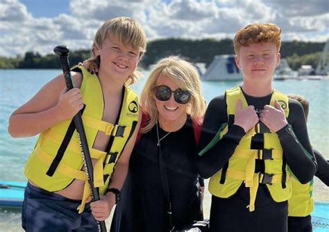 Coronation Street actor Sally Lindsay celebrates her sons’ birthdays at St Andrews Lakes in ...