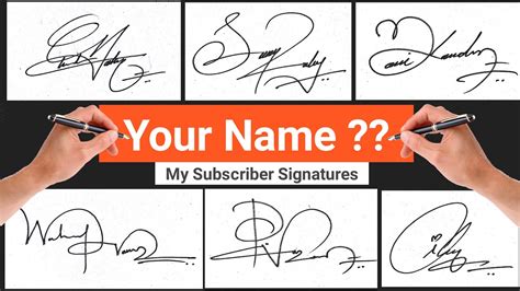 ️ Signature Examples For My Name | Best Signature For My Name ...