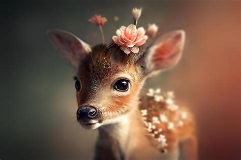 Premium Photo | Little baby fawn