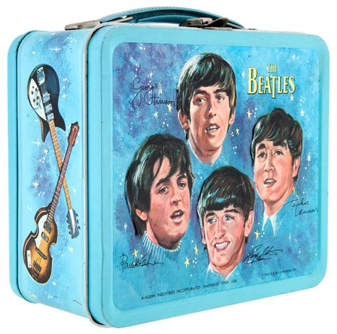 Hake's - "THE BEATLES" METAL LUNCH BOX WITH THERMOS.