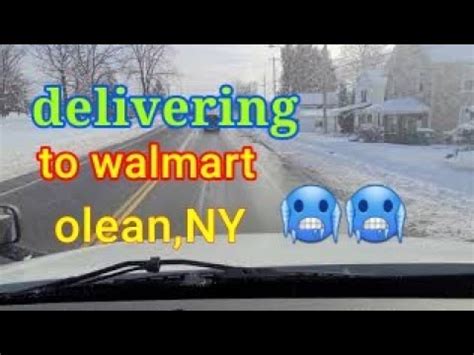 walmart delivery olean,NY..after winter storm.. - YouTube