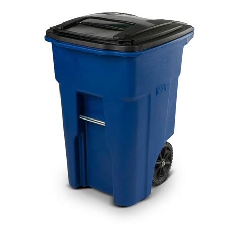 Toter 32 Gal Wheeled Blue Trash Can-25532-R1705 - The Home Depot