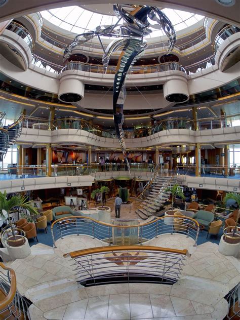 Inside the atrium of Royal Caribbeans Vision of the Seas http://www ...