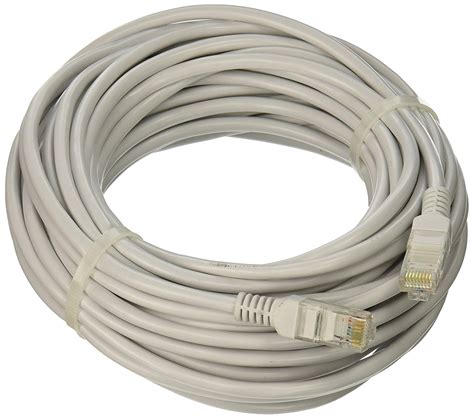 Grey Gold Plated 50FT CAT5 CAT5e RJ45 PATCH ETHERNET NETWORK CABLE 50 FT For PC, Mac, Laptop ...