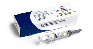 The SIMPONI® (golimumab) prefilled syringe