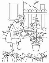 Premium Vector  Gardening coloring page For Kids sketch template