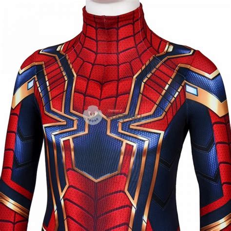 Kids Iron Spiderman Costume Avengers Endgame Spider-Man Peter Parker Cosplay Costumes - Champion ...