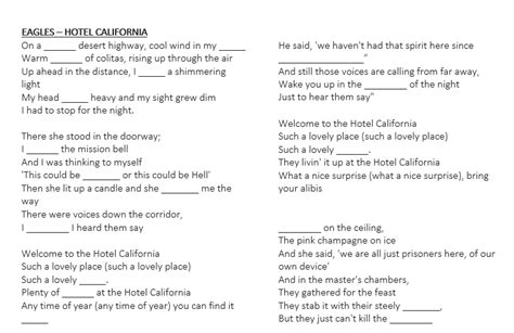 Song hotel california - kasapth