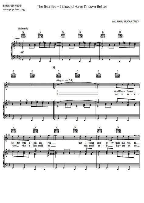 The Beatles-I Should Have Known Better Sheet Music pdf, - Free Score ...