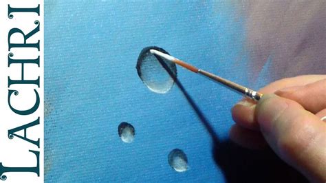 How to paint easy bubbles and water droplets - Time Lapse Demo by ...