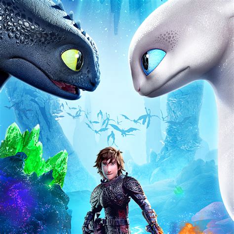 2048x2048 How To Train Your Dragon The Hidden World Movie Poster Ipad ...