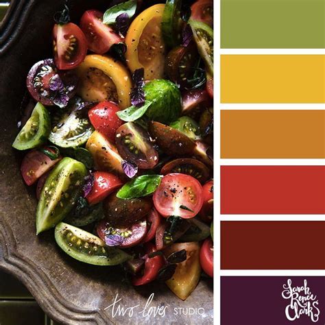 25 Color Palettes Inspired by Beautiful Food | Photos by Rachel Korinek | Food colors palette ...
