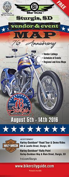 sturgis-bike-week-map - Biker City Guide By Biker InCite