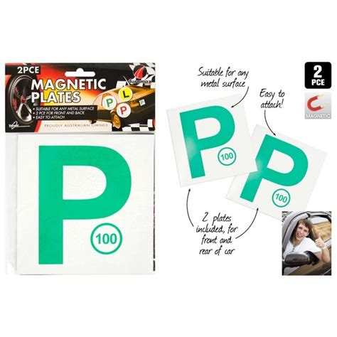 Magnetic Learners/Provisional Red or Green P Plates NSW License Approved