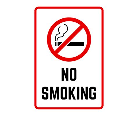 Free Printable No Smoking Signs To Print