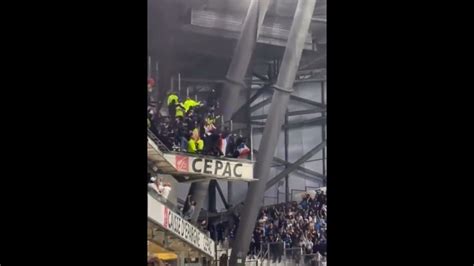 Video : Lyon fans in away end vs olympique Marseille