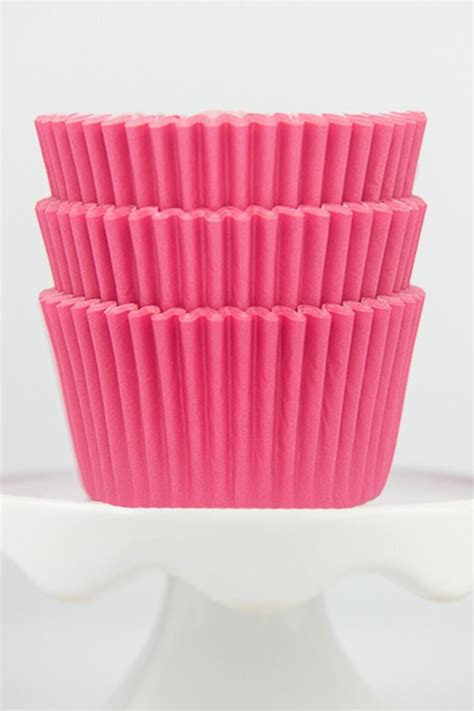 Pink Cupcake Liners | Solid Pink Baking Cups | Best Greaseproof Pink Cupcake Liners | Sweets ...