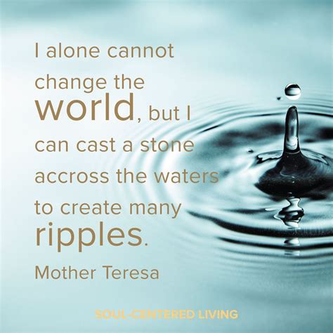 Ripple Effect Quotes Mother Teresa - ShortQuotes.cc