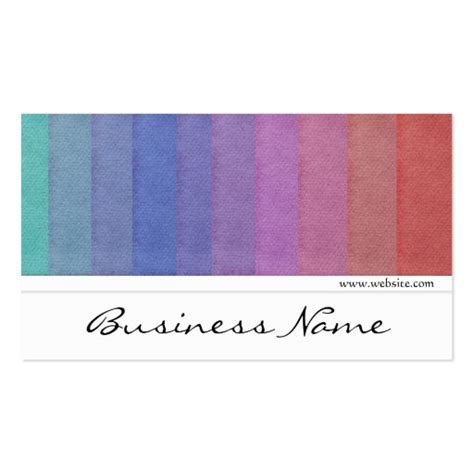 Color Palette Design 5 Business Cards | Zazzle