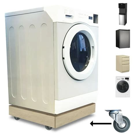 Portable Washer Dryer Stand Roller Washing Machine Dolly Pedestal Base ...