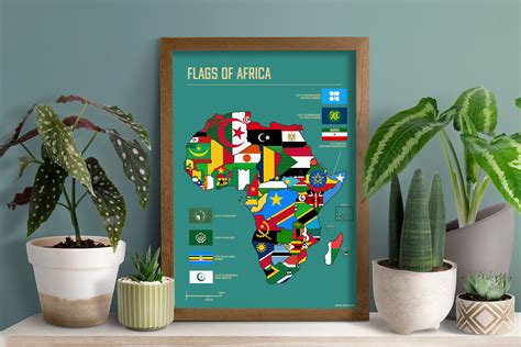 The Flags of Africa Limited Edition Giclée Print in Various Sizes A1-A4 ...