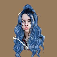 15 Fan art-Ideen | billie eilish, tumblr hintergründe, mädchenzeichnungen