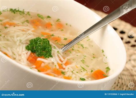 Turkey or chicken soup stock photo. Image of dish, lunch - 13153066