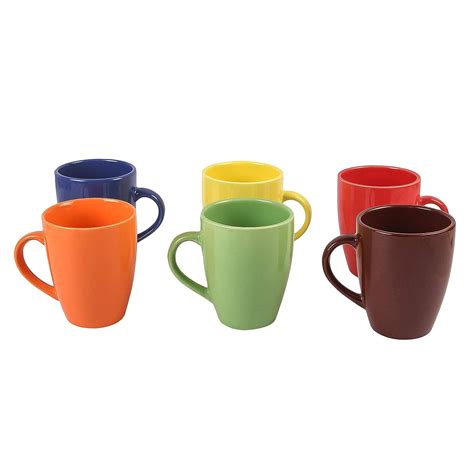 Ceramic Coffee Mugs, Set of 6 : Loot Deal Ceramic Coffee Mugs, Set of 6