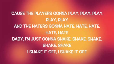 TAYLOR SWIFT - Shake It Off (Lyrics) - YouTube