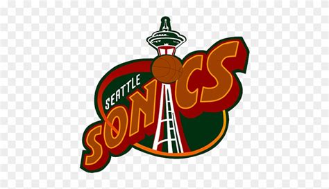 Seattle Sonics Logo - Seattle Supersonics Retro Logo - Free Transparent ...