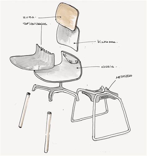 iratzoki-lizaso-design-klik-sokoa-exploded-view | Furniture design sketches, Minimalist bedroom ...