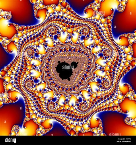 The Mandelbrot Set contains an infinite number of smaller copies of itself, usually surrounded ...