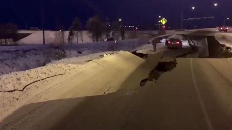 Anchorage earthquake: Photos and videos show street damage, trembling