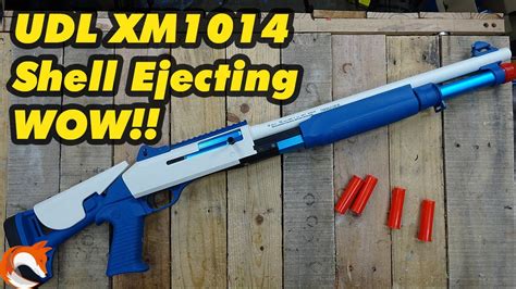 UDL XM1014 Shell Ejecting Blaster OMG REVIEW - YouTube