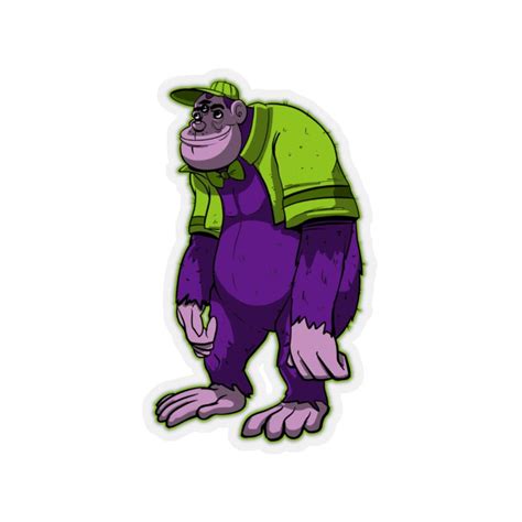 Grape Ape Alien Design Hanna Barbera Classic Cartoon Fan Art Kiss-cut ...