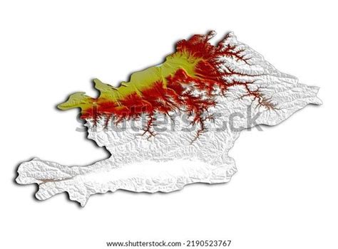 Osh Kyrgyzstan Map Shaded Relief Map Stock Illustration 2190523767 ...