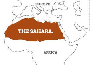 Sahara Desert World Map