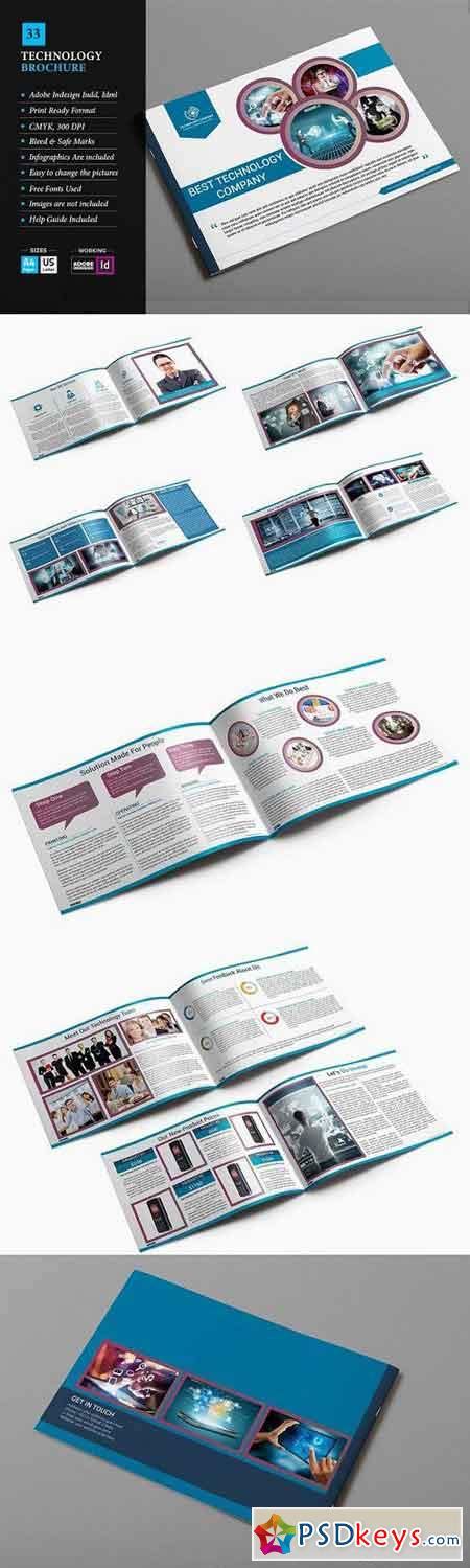 Technology Brochure Template 33 753099 » Free Download Photoshop Vector Stock image Via Torrent ...