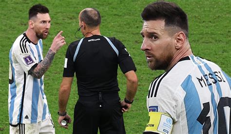 Lionel Messi rages at referee as crazy World Cup record set