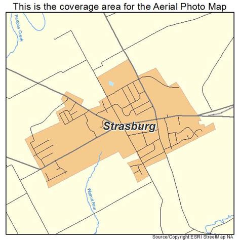 Aerial Photography Map of Strasburg, PA Pennsylvania