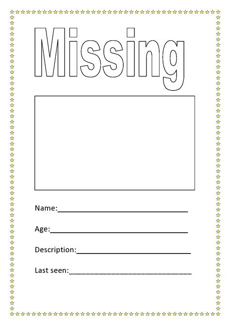 40 Printable Missing Poster Templates (Flyers & Signs)