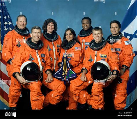 Space Shuttle Columbia Mission Crew STS-107 Stockfotografie - Alamy