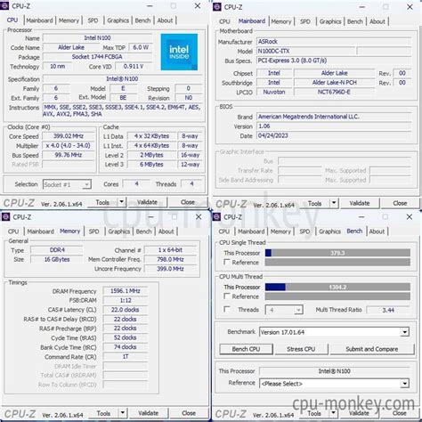 Intel Processor N100 - 基准、测试和规格