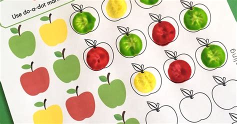 Apple Patterns Do-a-Dot Activity | Totschooling - Toddler, Preschool, Kindergarten Educational ...