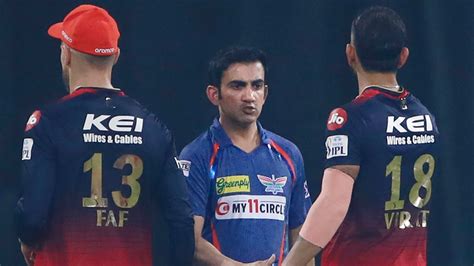 Virat Kohli and Gautam Gambhir docked full-match fees over IPL ...