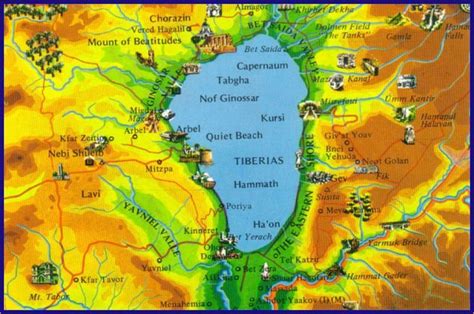 Sea Of Galilee Map