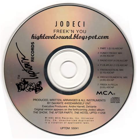 highest level of music: Jodeci - Freek 'N You-(CDM)-1995-hlm